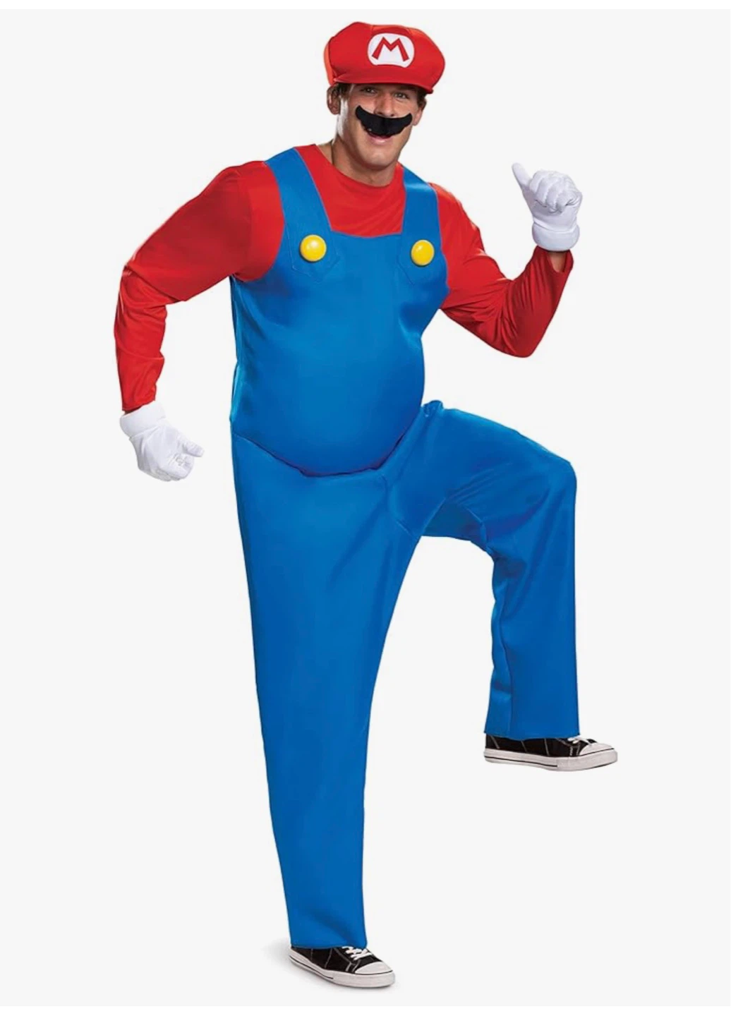 Super Mario Brothers Costume Jumpsuit Hat