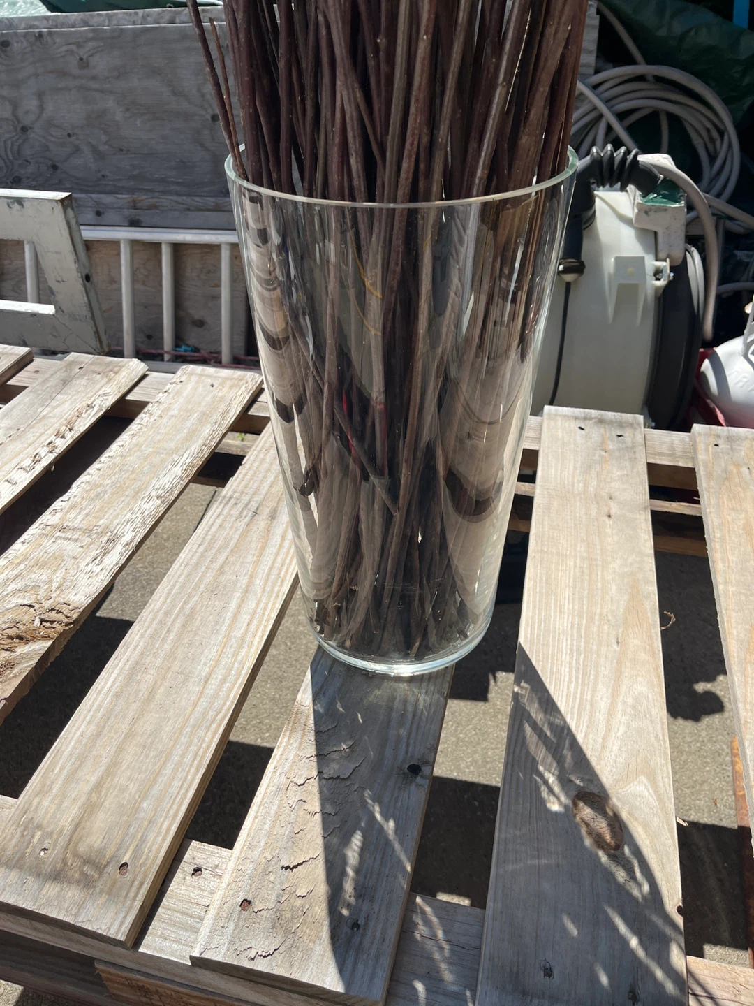 Decorative Willow Branches in Glass Vase - photo 2