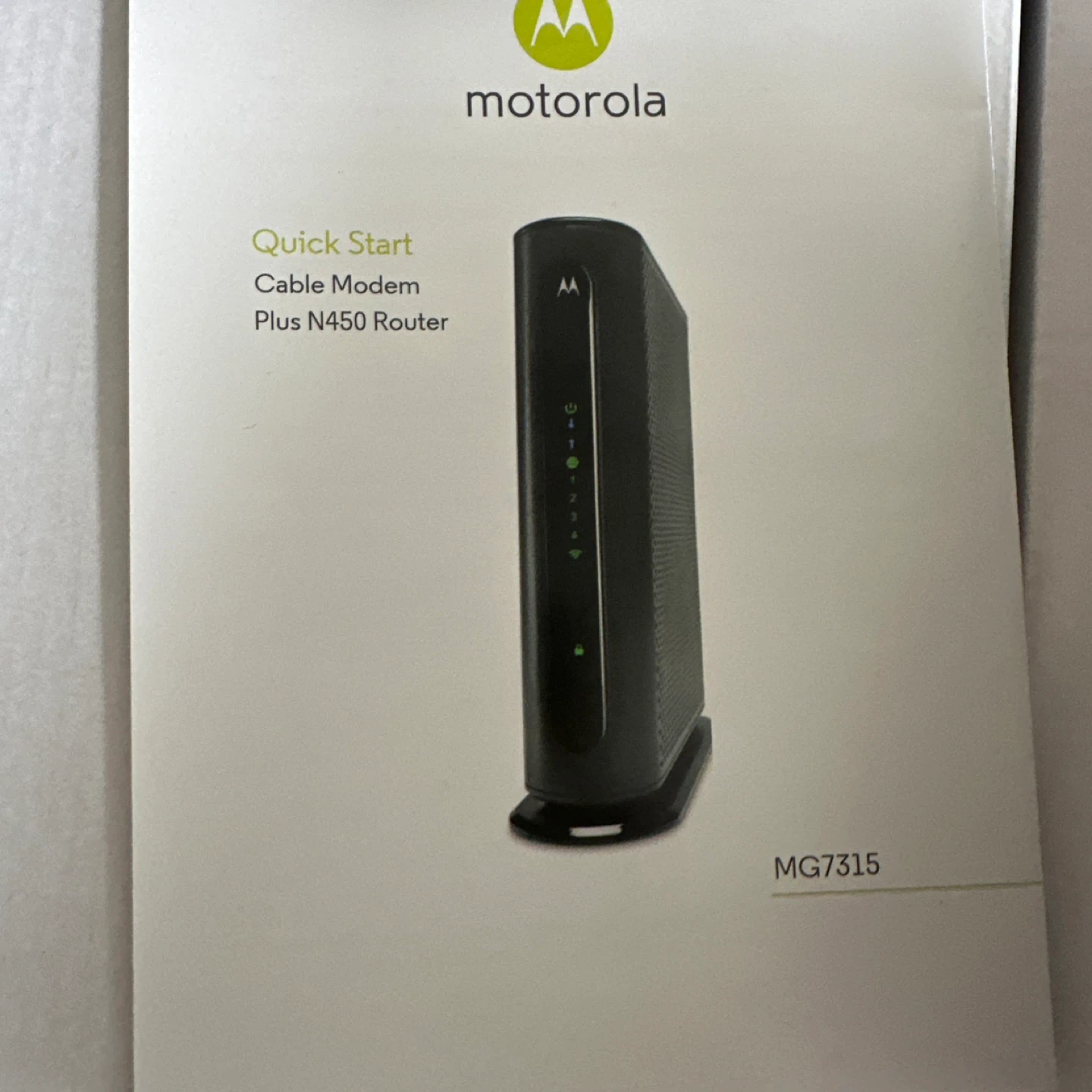 Motorola MG7315 Cable Modem Plus N450 Wi-Fi Router - photo 3