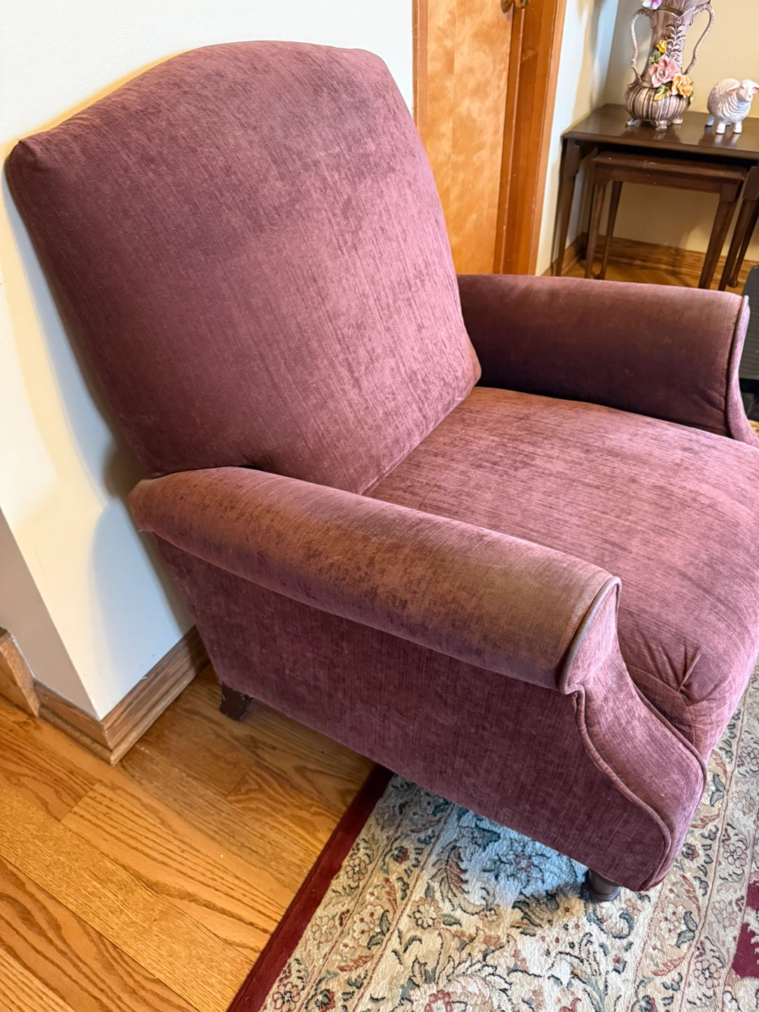 Purple Upholstered Armchair - photo 5