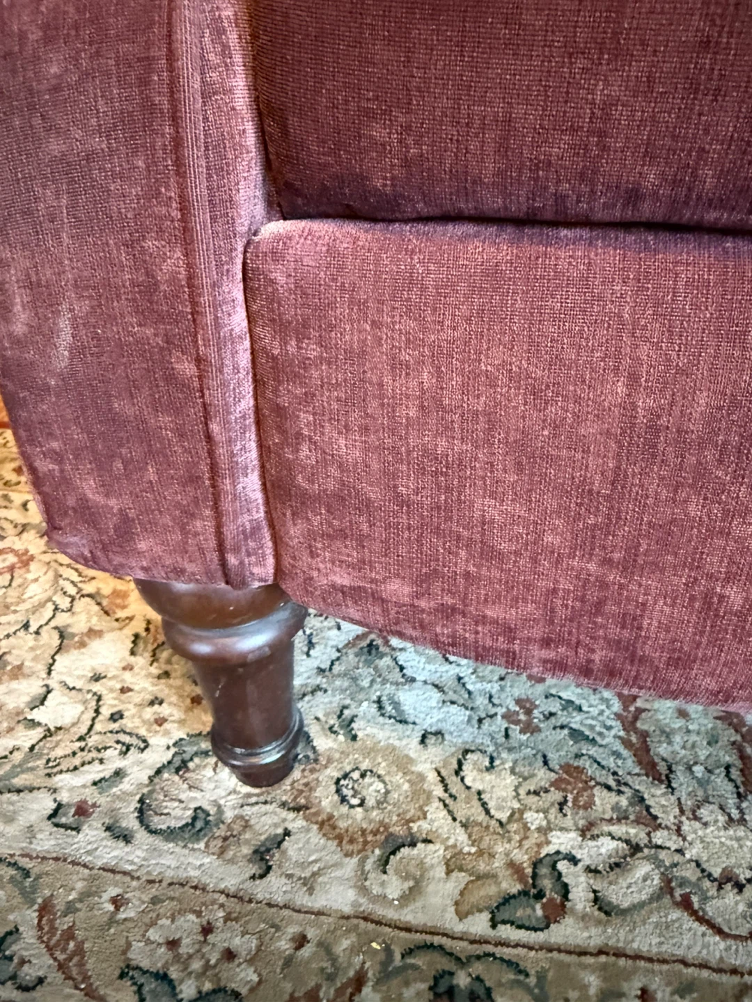 Purple Upholstered Armchair - photo 3