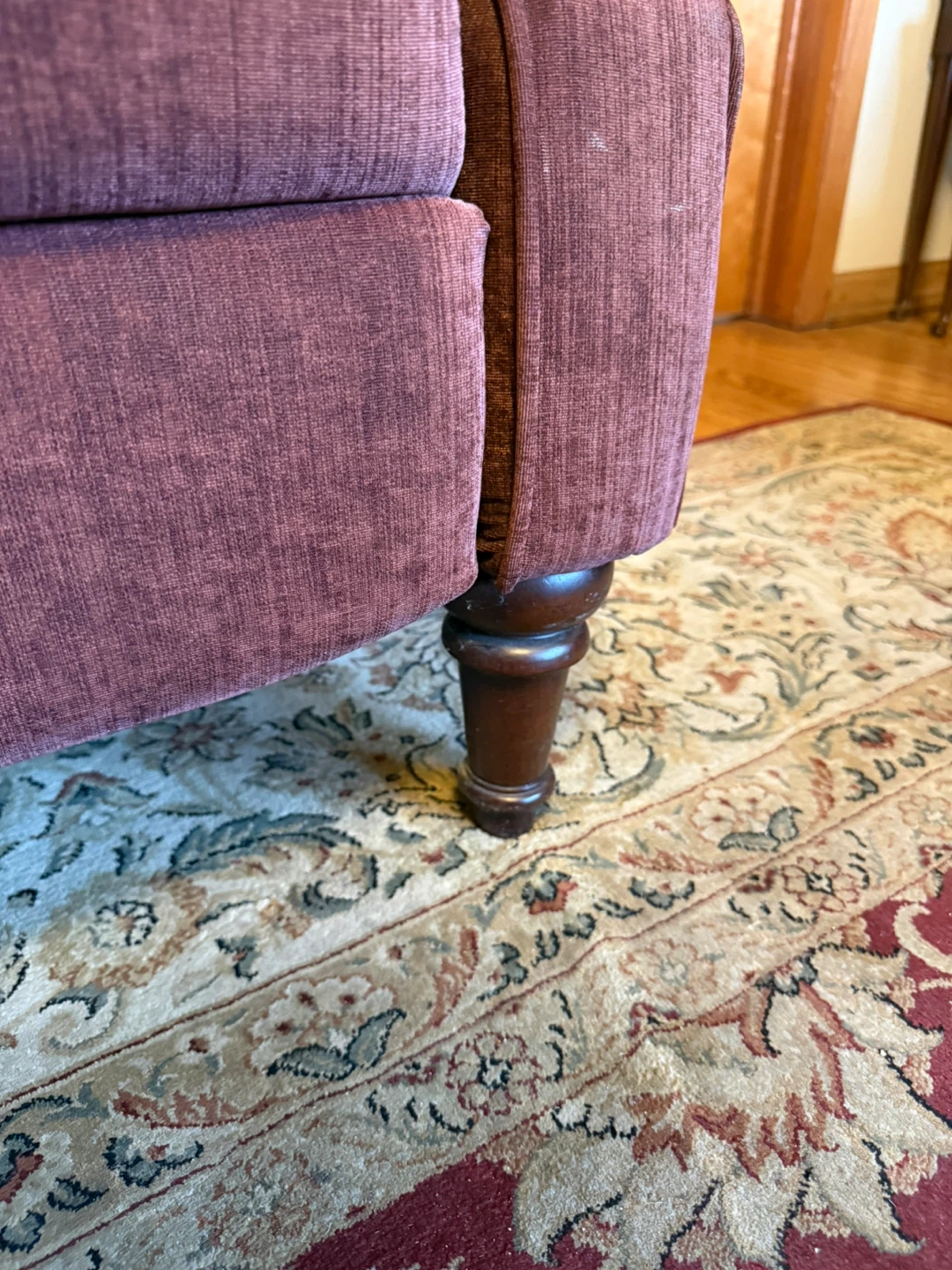 Purple Upholstered Armchair - photo 2