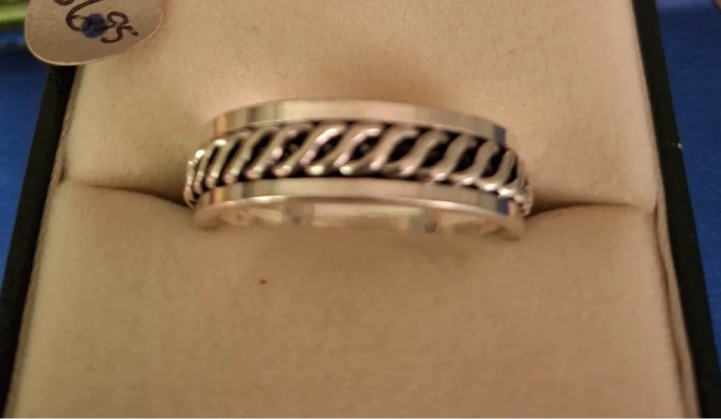 Silver spinner ring (silver stamped 925, 3 sizes available) - photo 2