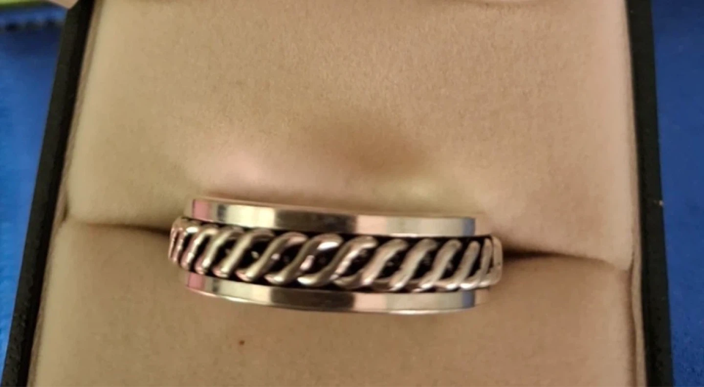 Silver spinner ring (silver stamped 925, 3 sizes available) - photo 4