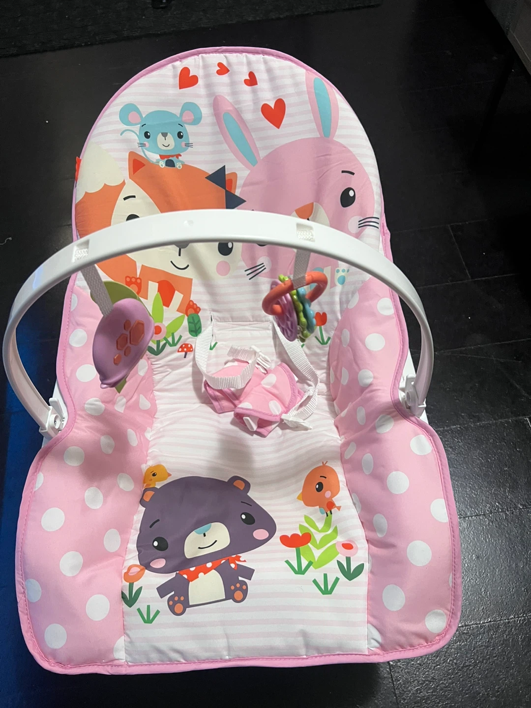 Fisher-Price Infant to Toddler Rocker Pink Animals