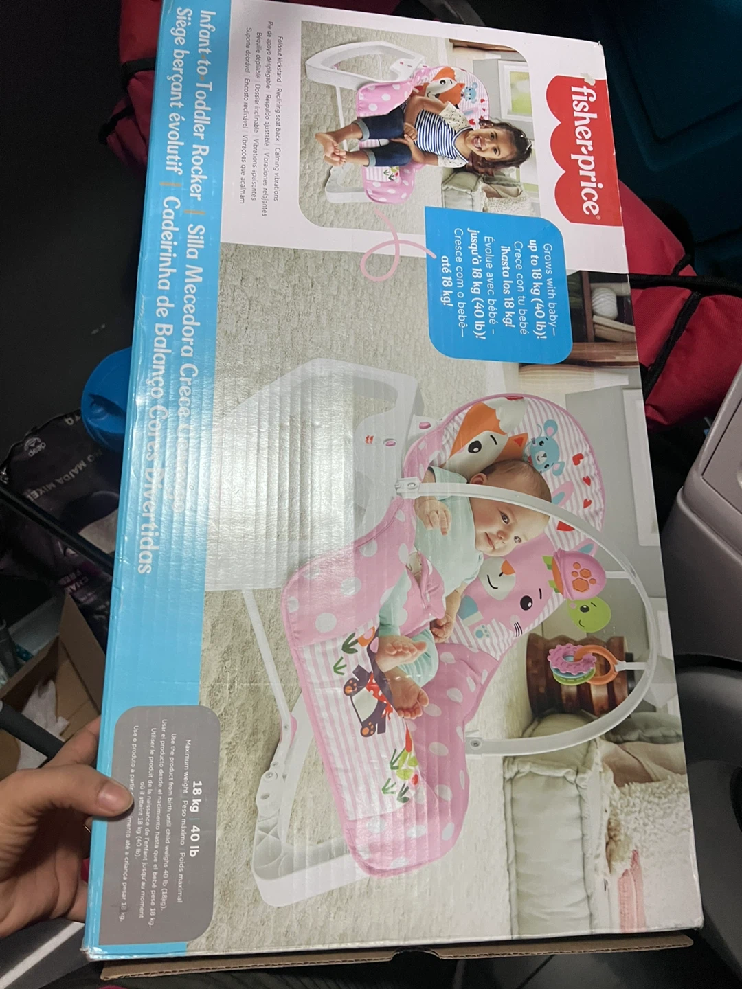 Fisher-Price Infant to Toddler Rocker Pink Animals - photo 5