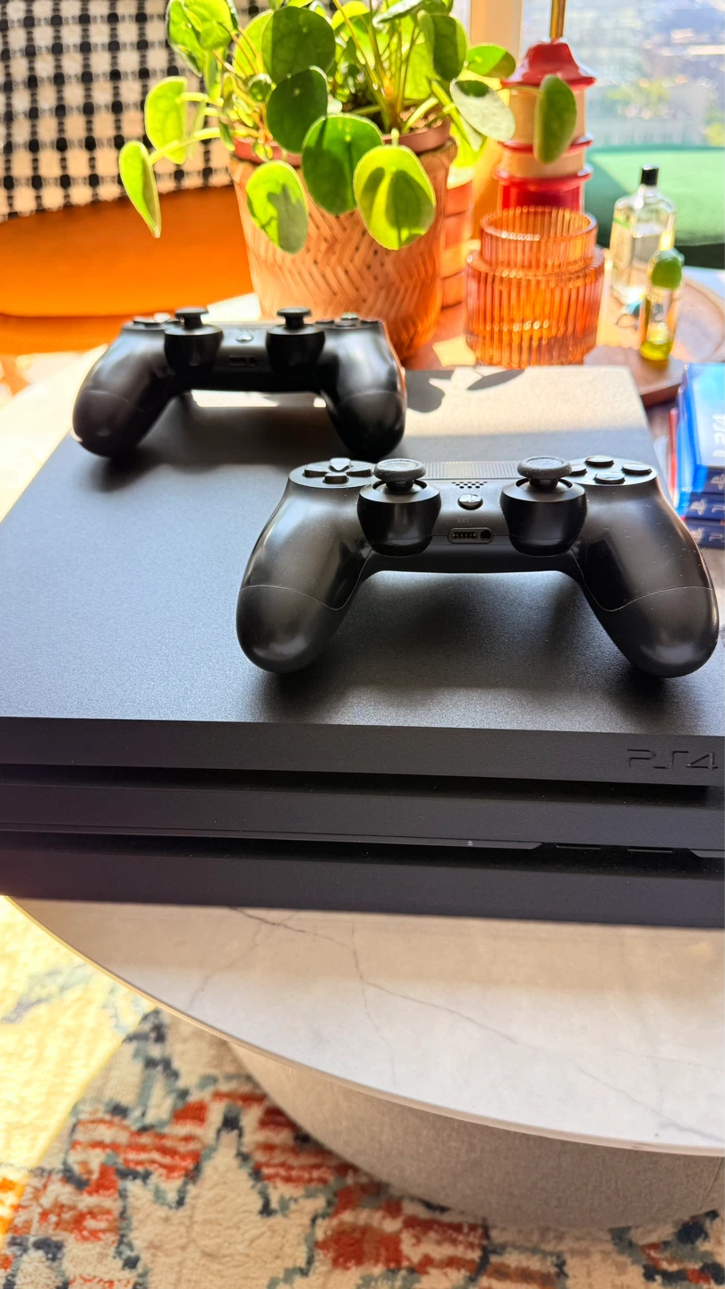 Sony PlayStation 4 Pro with 2 Controllers and Games - photo 2