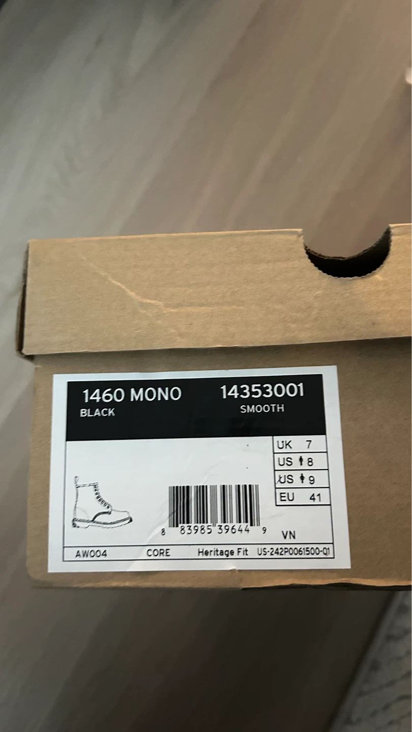 Dr. Martens 1460 Mono Boots Black Smooth Leather - photo 2