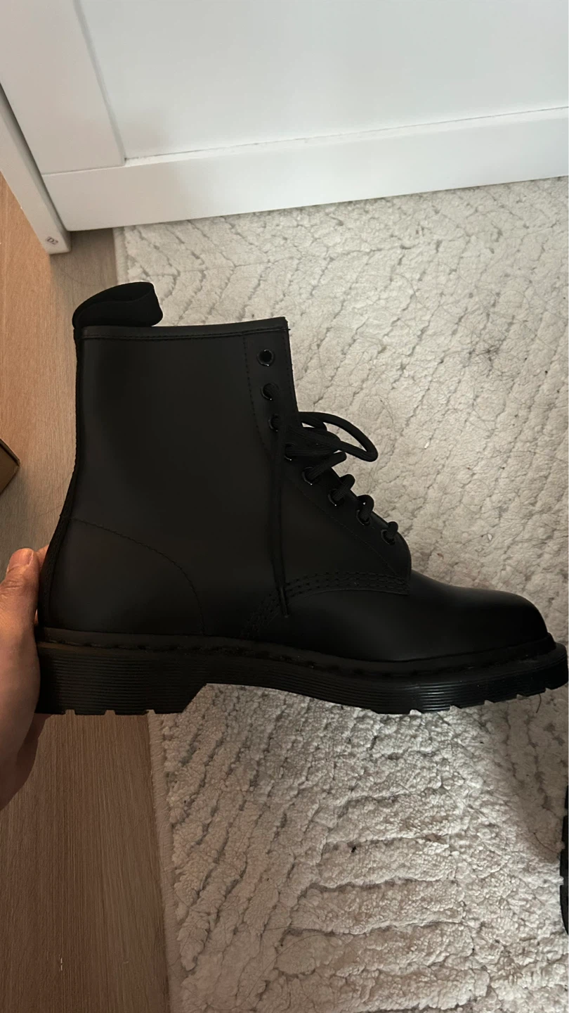 Dr. Martens 1460 Mono Boots Black Smooth Leather