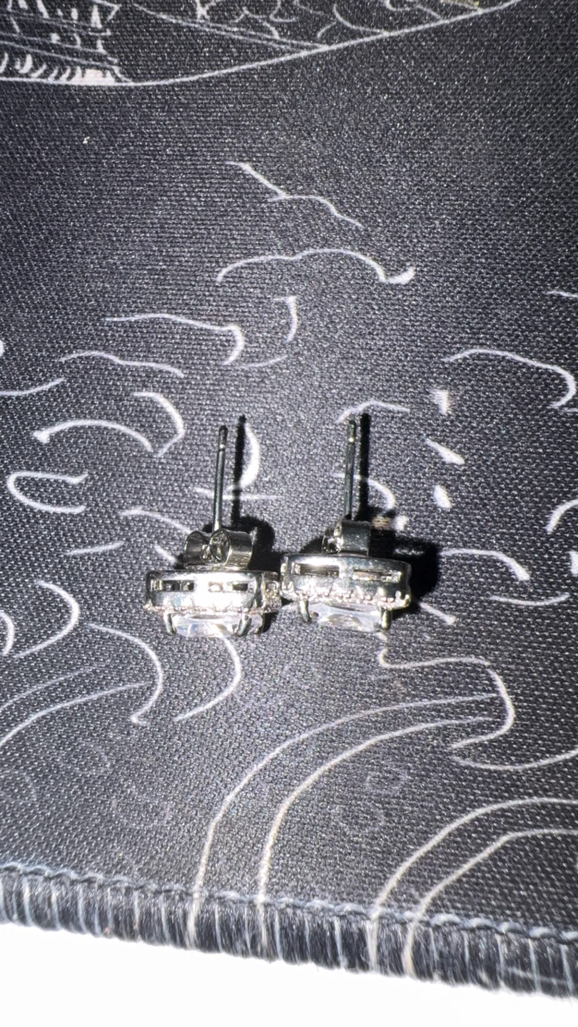 Cushion Cut Stud Earrings with Diamond Halo - photo 4