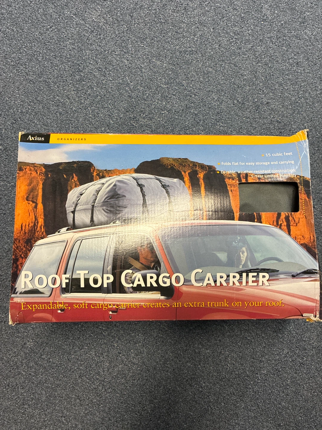 Axius Expandable Soft Cargo Carrier Roof Top Luggage Bag