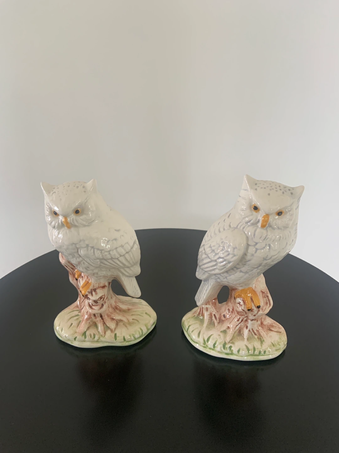 Pair of Ceramic Owl Figurines