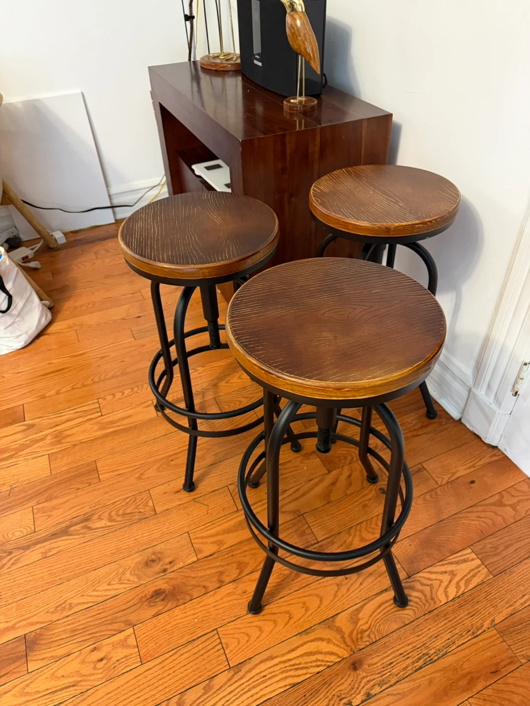 Adjustable Swivel Bar Stools - Set of 4 - photo 3