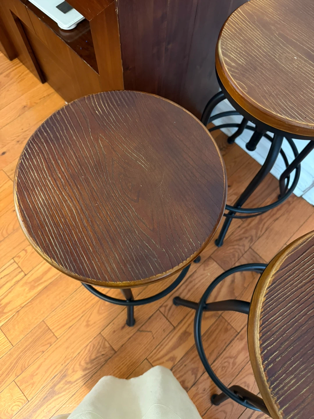 Adjustable Swivel Bar Stools - Set of 4