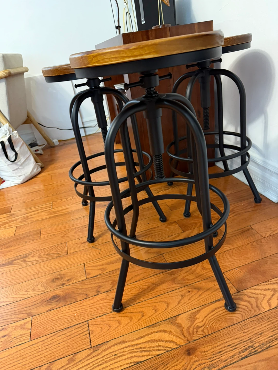 Adjustable Swivel Bar Stools - Set of 4 - photo 2