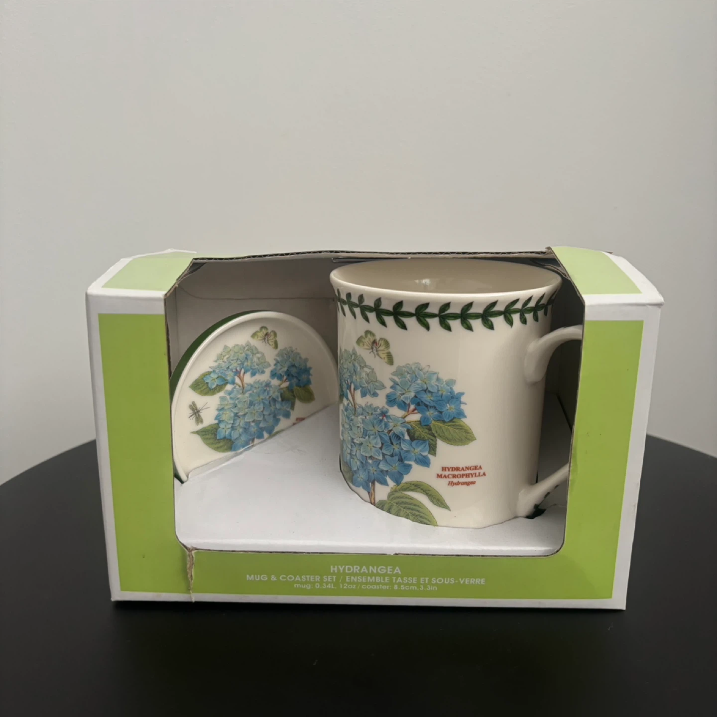 Portmeirion Botanic Garden - Hydrangea Mug & Coaster Set