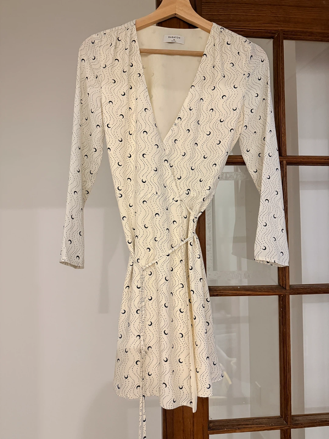 Babaton Aritzia Crescent Moon Wrap Dress - XS