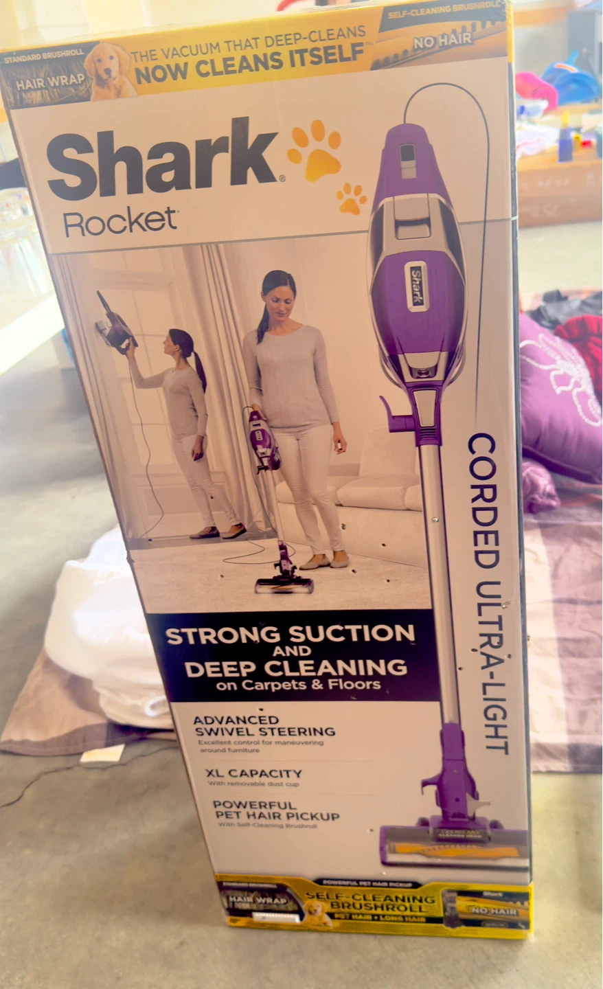 Shark Rocket Corded Stick Vacuum Cleaner. Moving sale