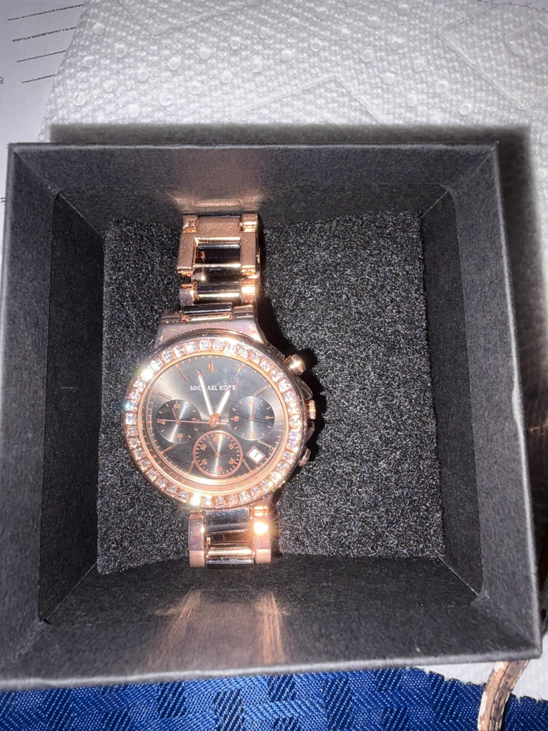 Michael Kors Ladies Watch - Rose Gold & Black - photo 2