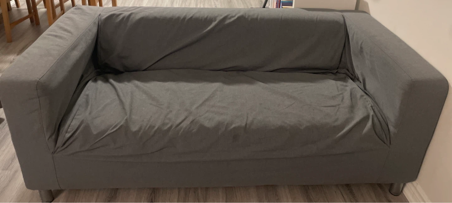 Dark Grey Loveseat Sofa Cover