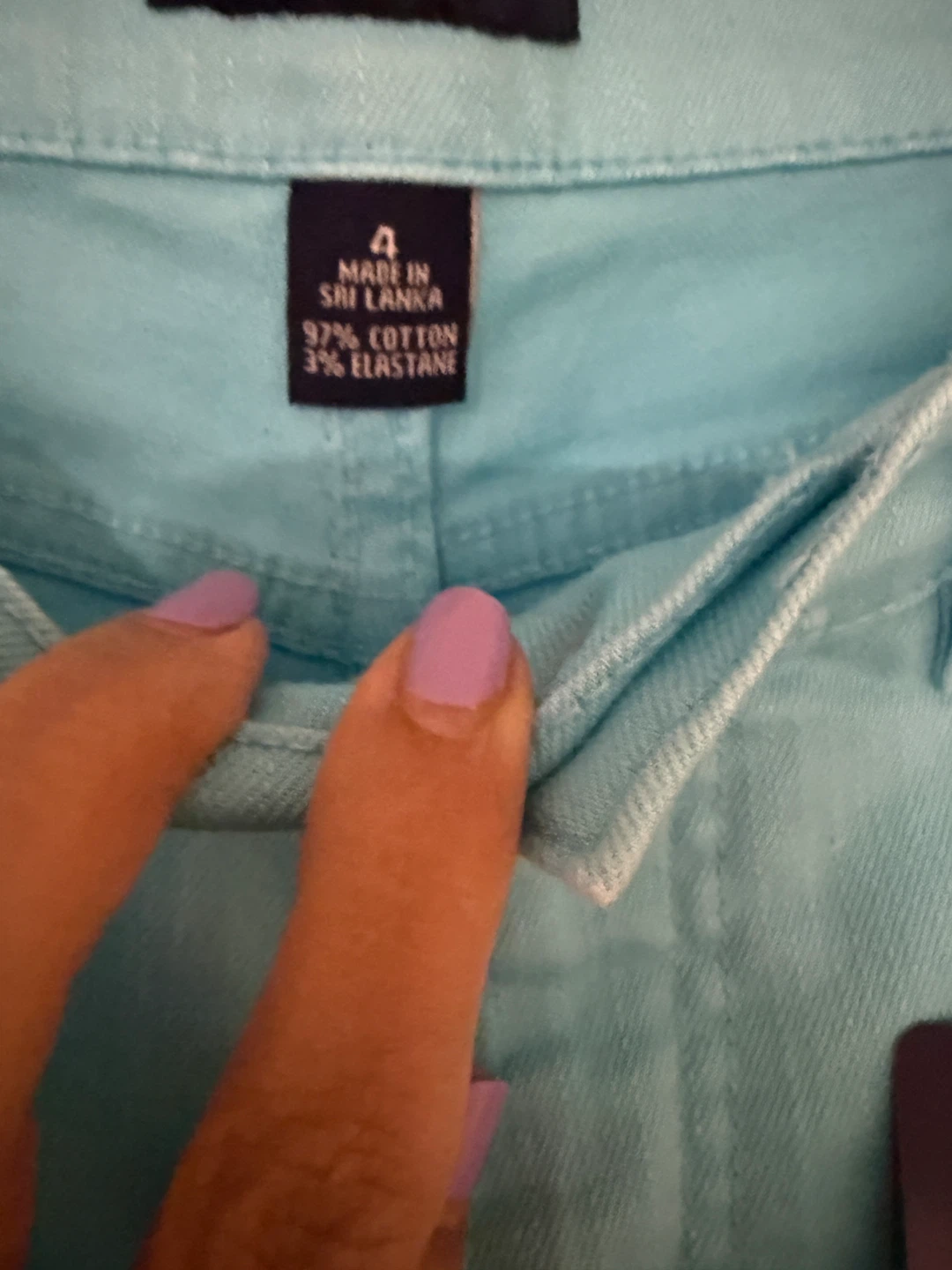 Chaps Women's Turquoise Slimming Fit Cropped Pants Size 4 - photo 5