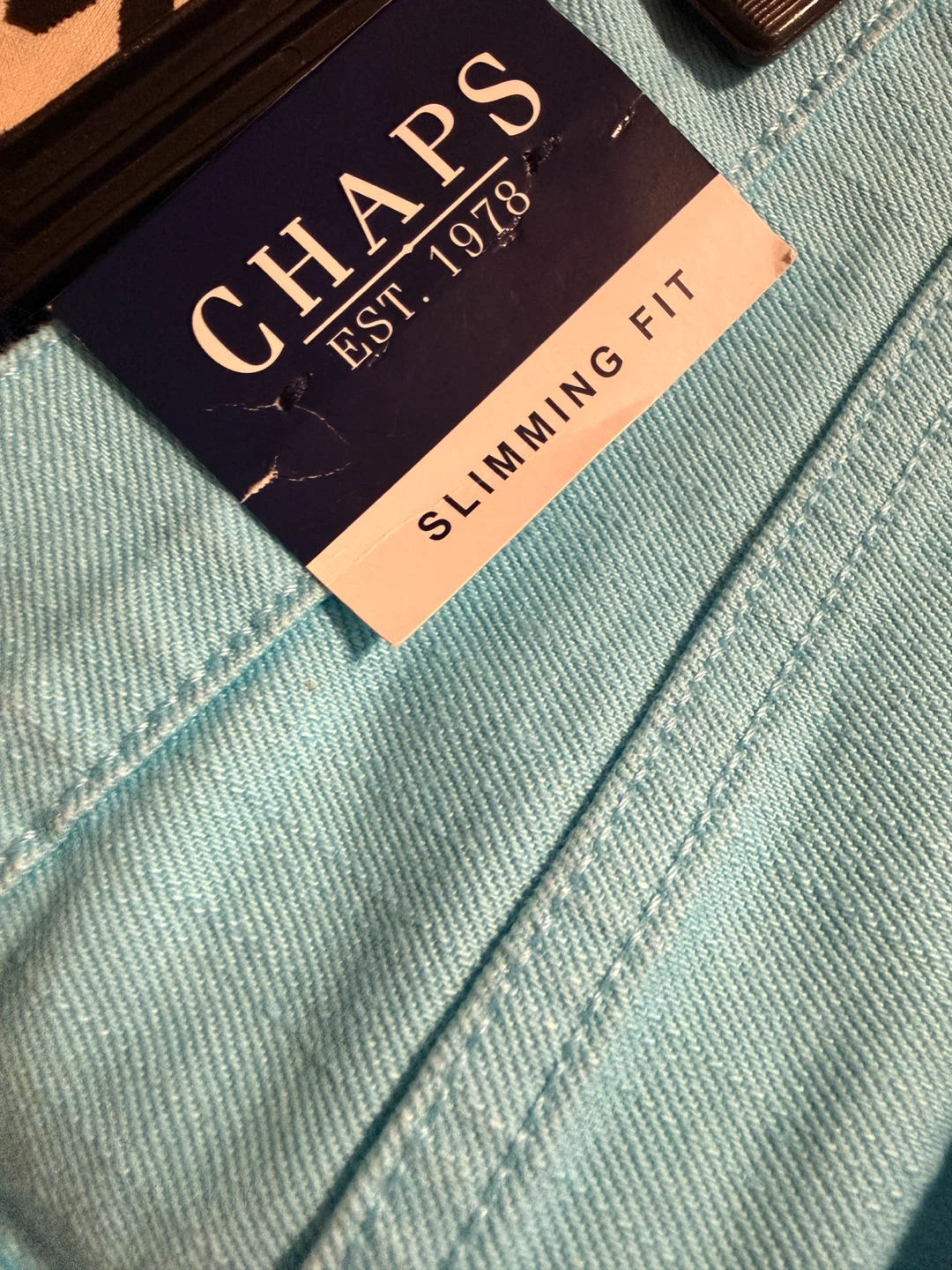 Chaps Women's Turquoise Slimming Fit Cropped Pants Size 4 - photo 4