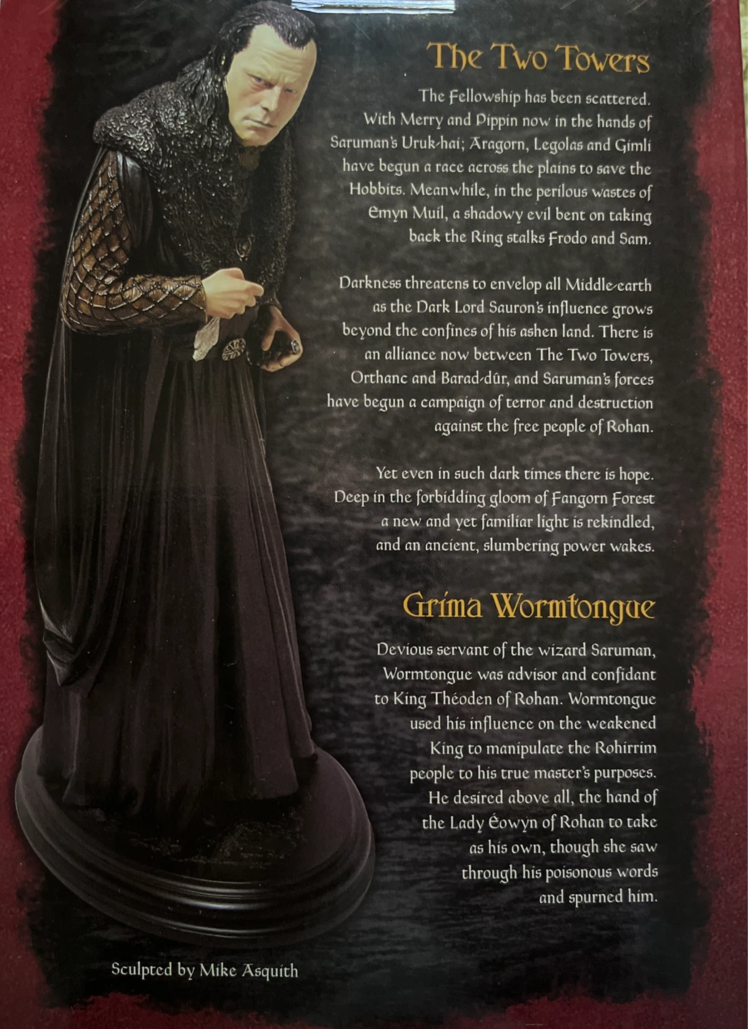 Sideshow Weta Lord of the Rings Grima Wormtongue - photo 2