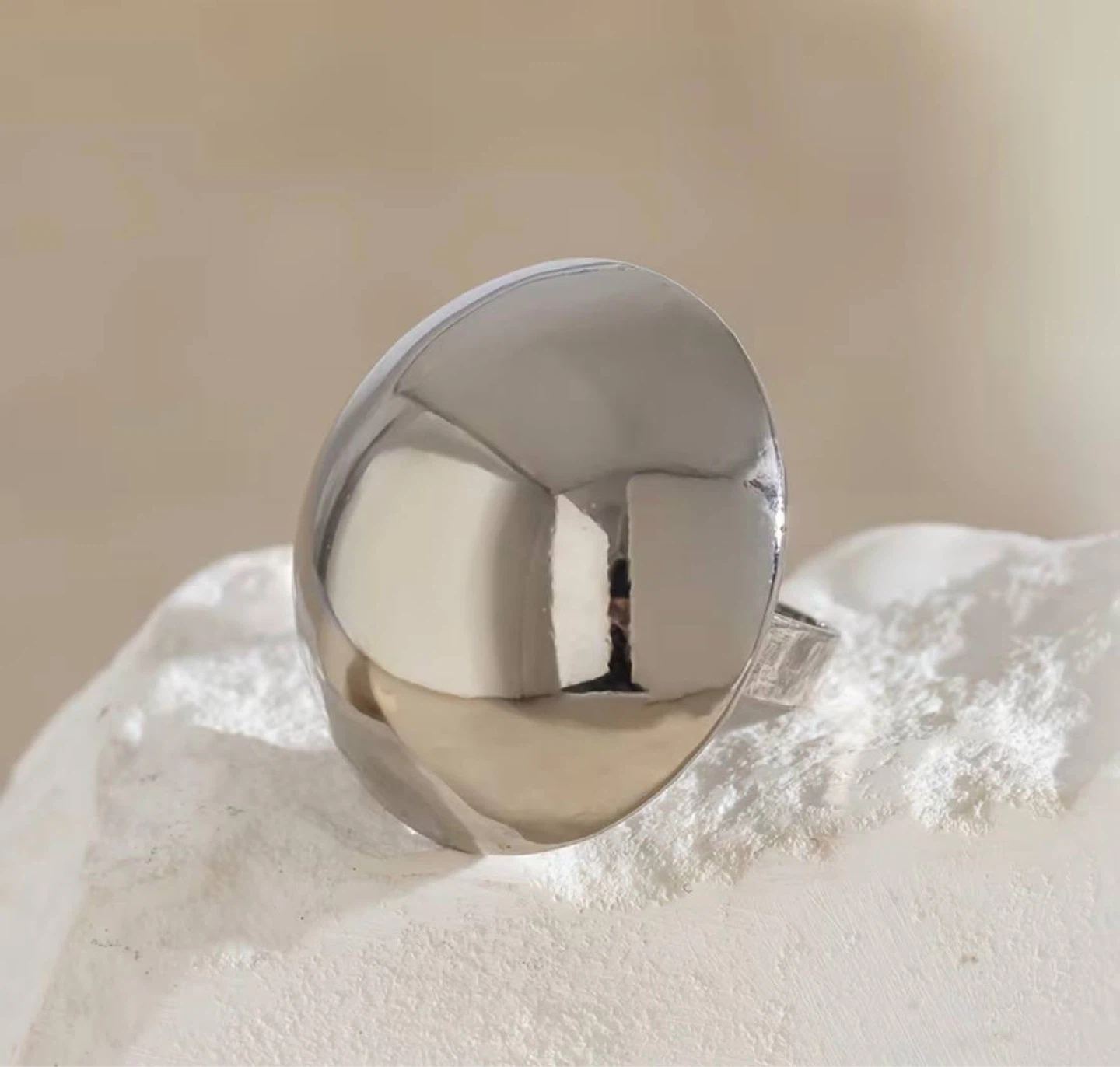 Statement Ring – Silver - photo 2
