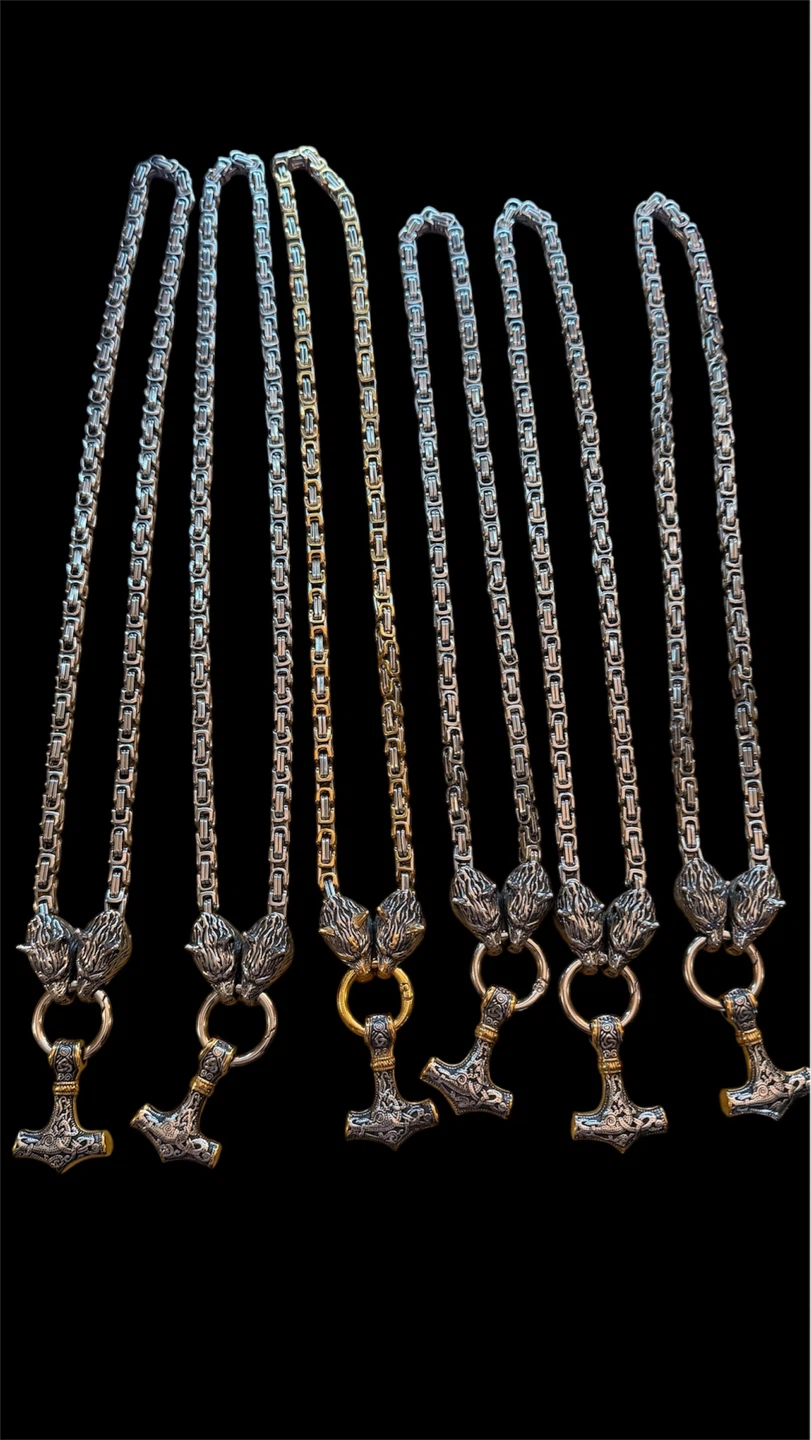 Thor's Hammer Mjolnir Viking Necklace