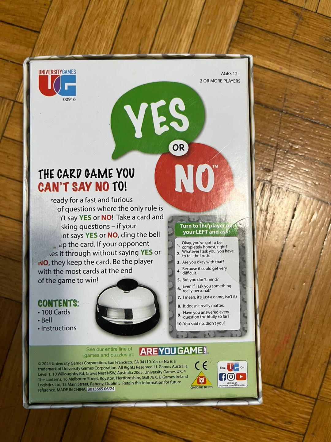 Yes or No Card Game by University Games - photo 4
