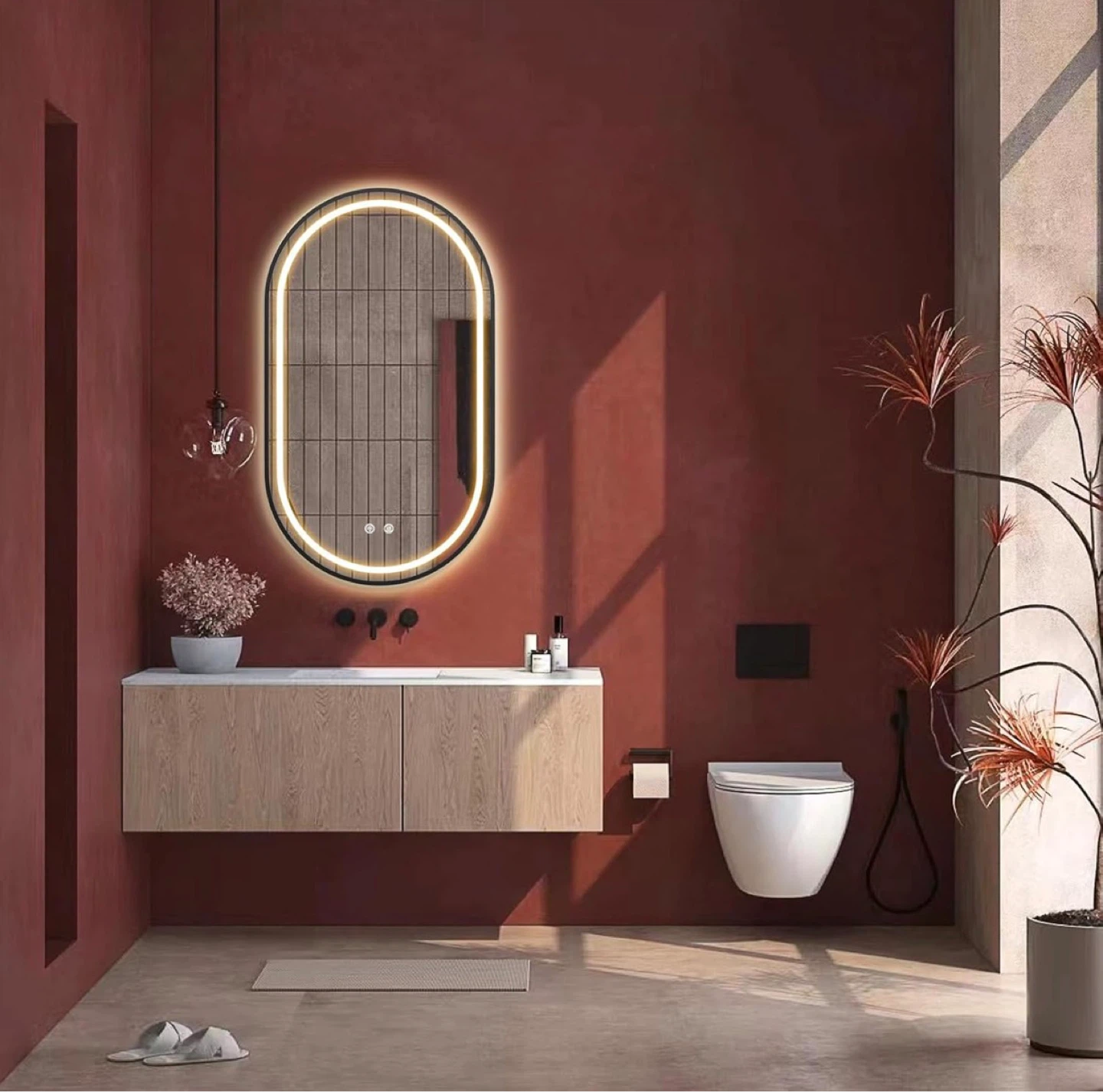 Oval LED Vanity Mirror with Explosion-Proof Glass - photo 3