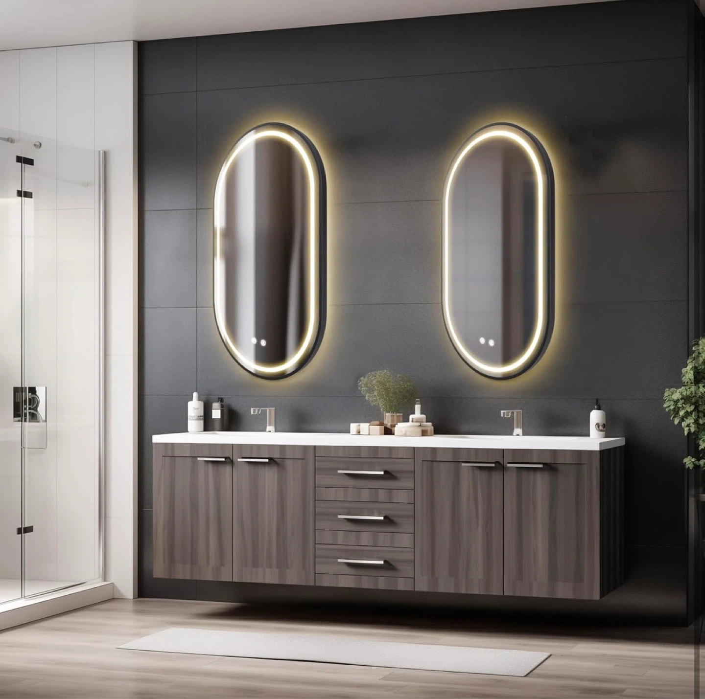 Oval LED Vanity Mirror with Explosion-Proof Glass - photo 4