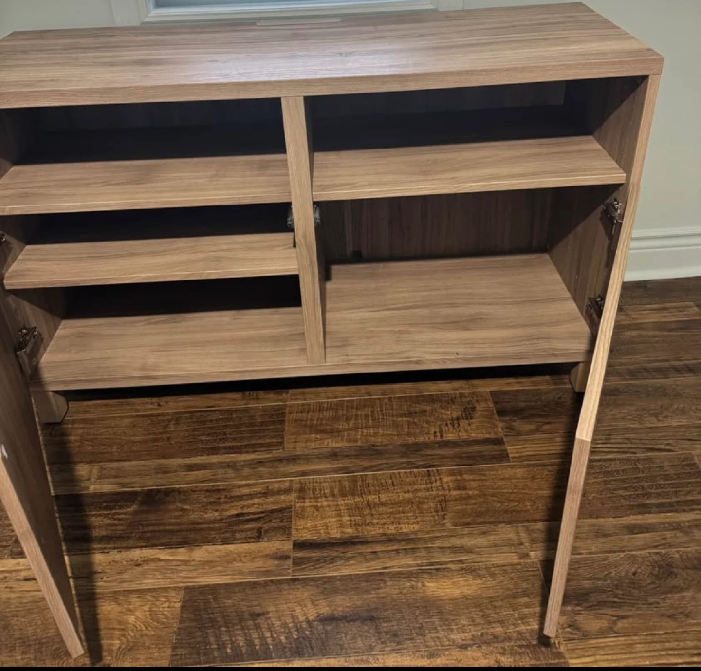 Wooden Storage Cabinet with Shelves - photo 2