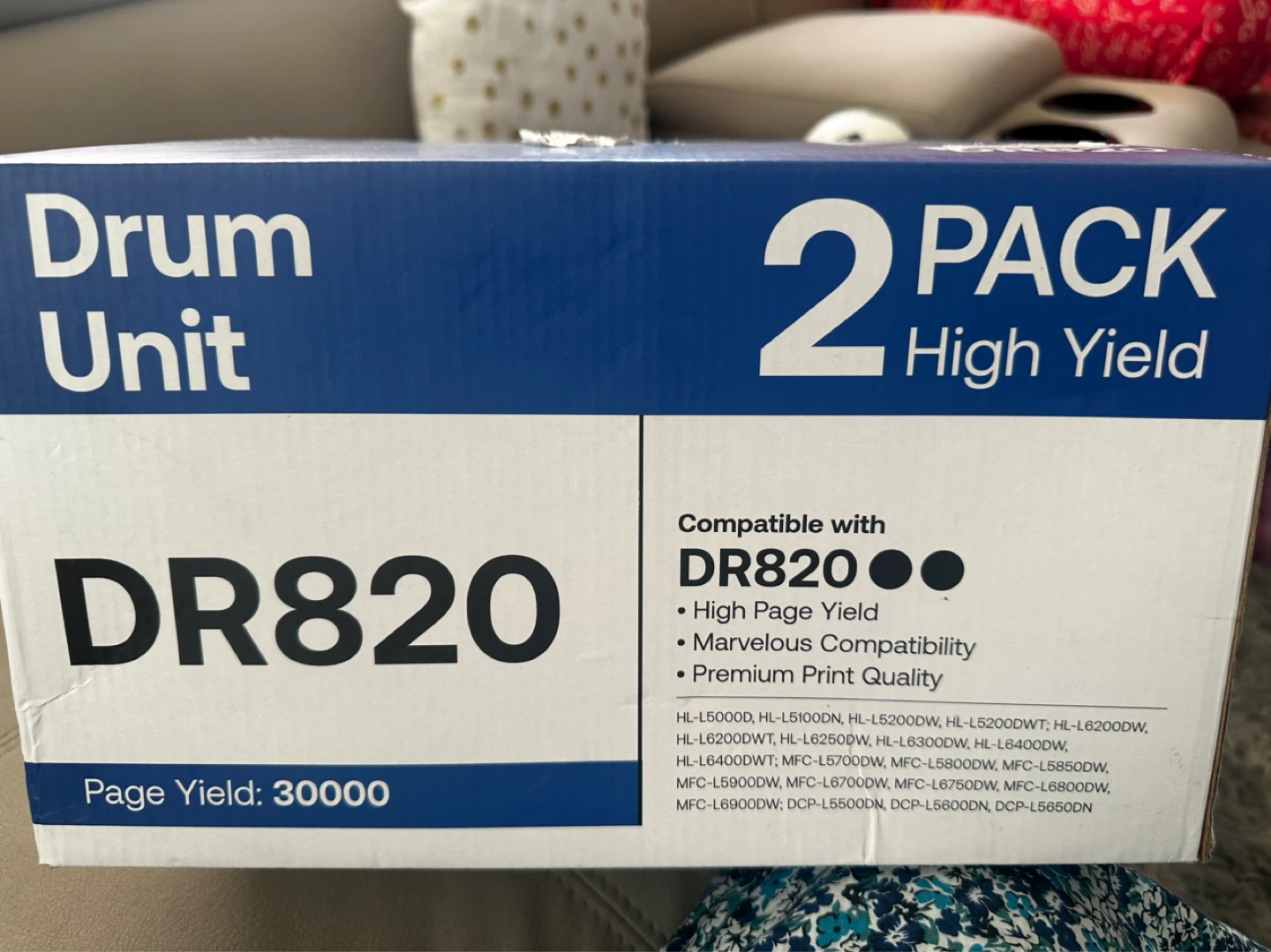 Brother DR820 Drum Unit 2 Pack