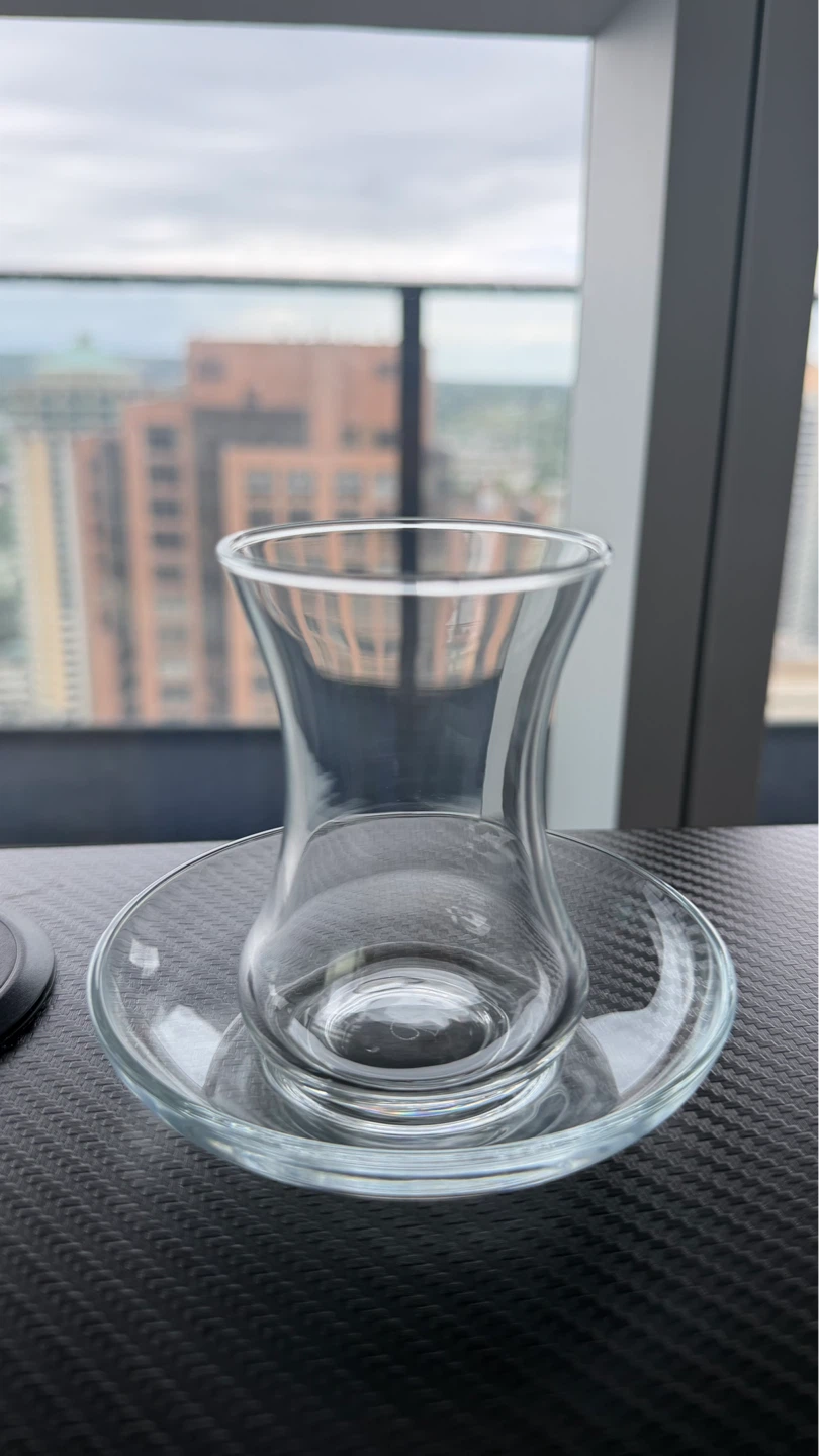 Turkish-Style tea cups with saucers