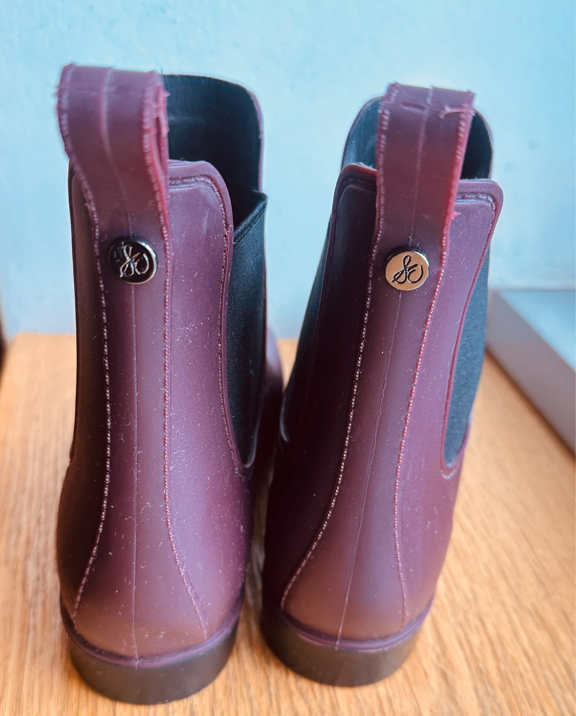 Sam Edelman Women's Tinsley Rain Boots Burgundy Size 8 - photo 2