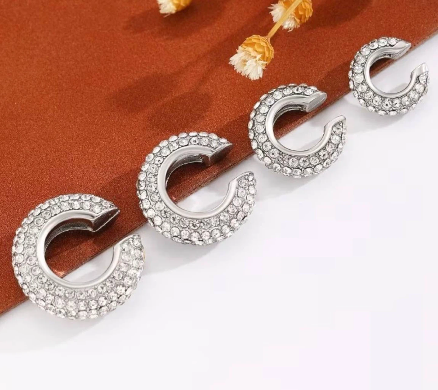 Crystal Ear Cuff Set – 4 Pcs - photo 2