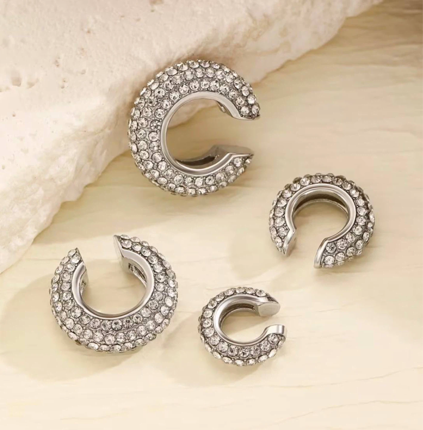Crystal Ear Cuff Set – 4 Pcs - photo 4