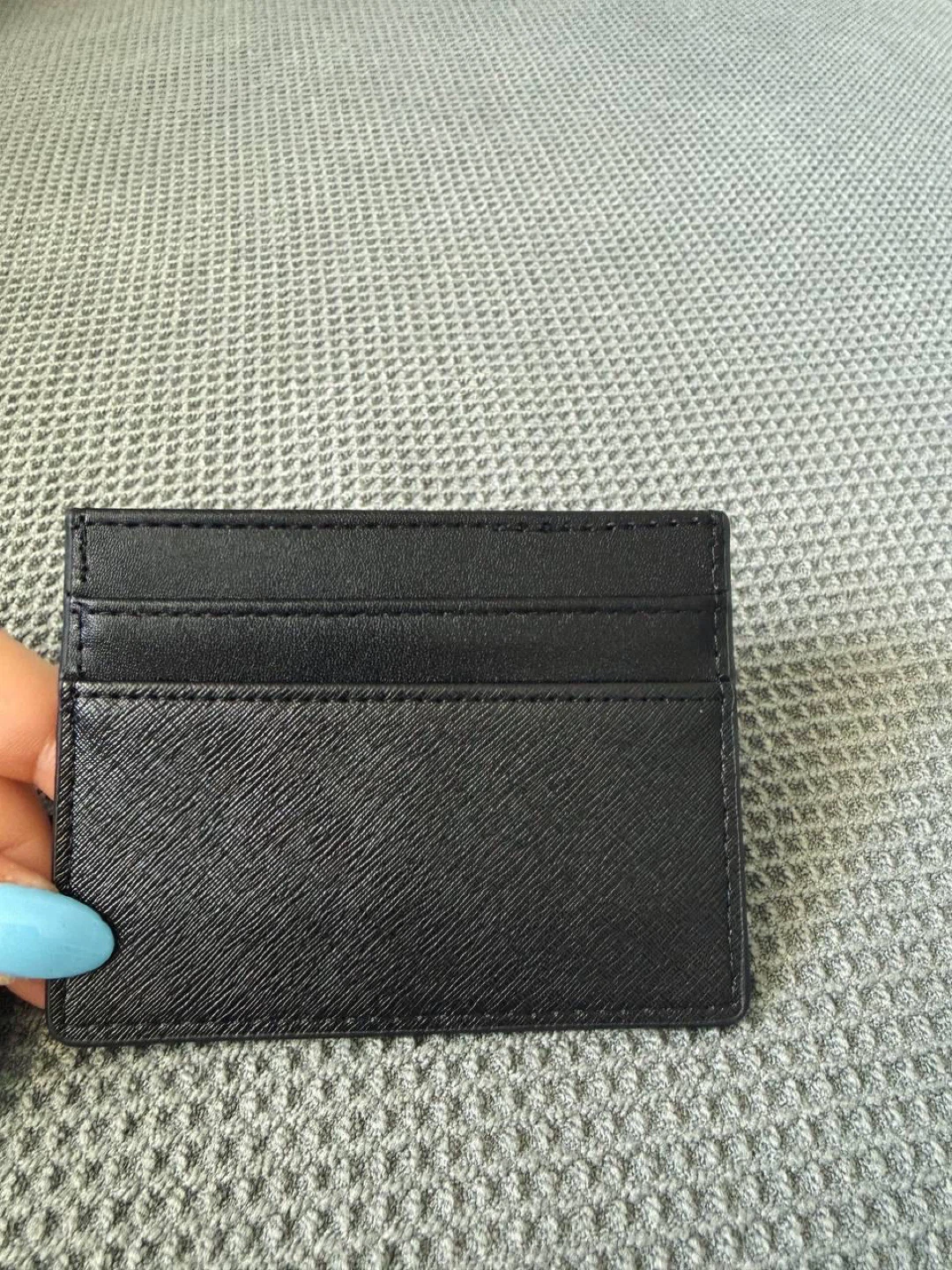 Card Holder with Gold Bee – Black - photo 4