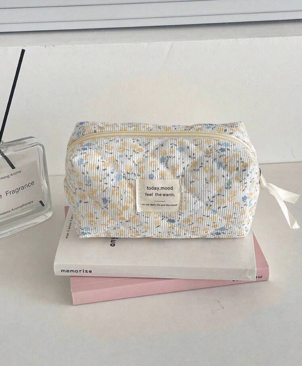 Floral Quilted Makeup Bag Set (Large + Small) - photo 5