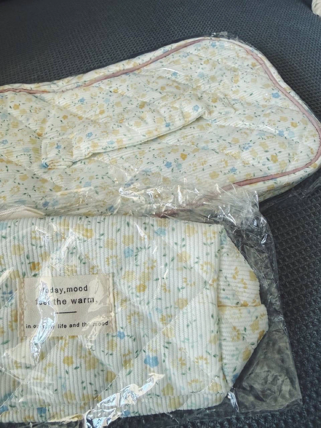 Floral Quilted Makeup Bag Set (Large + Small) - photo 3
