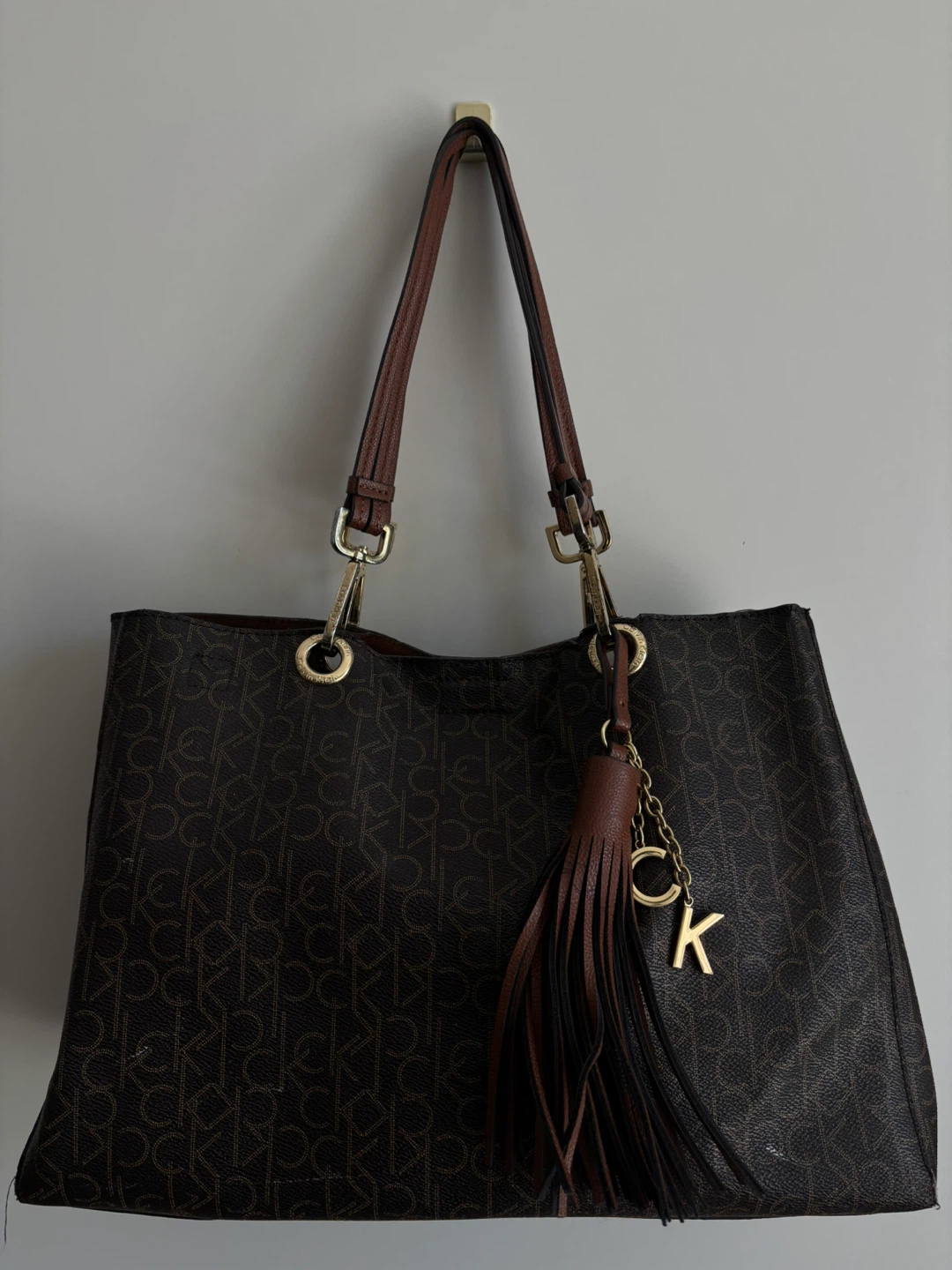 Calvin Klein Monogram Tote Bag