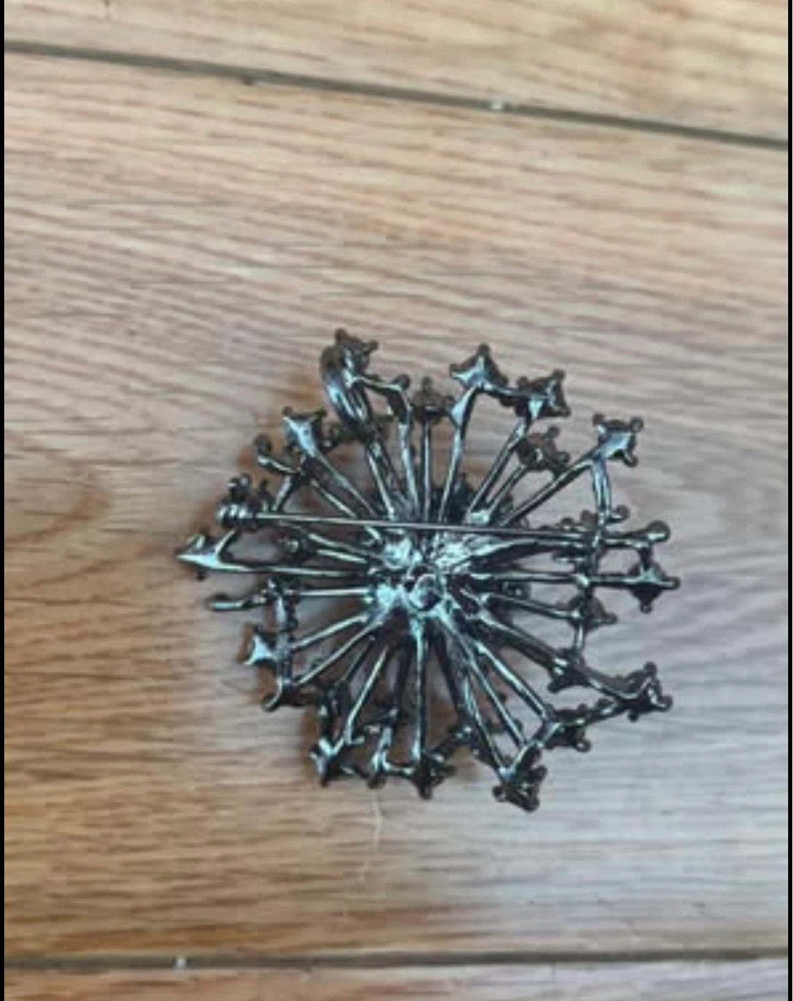 Vintage Multicolor Starburst/ Spiky Floral Brooch - photo 2