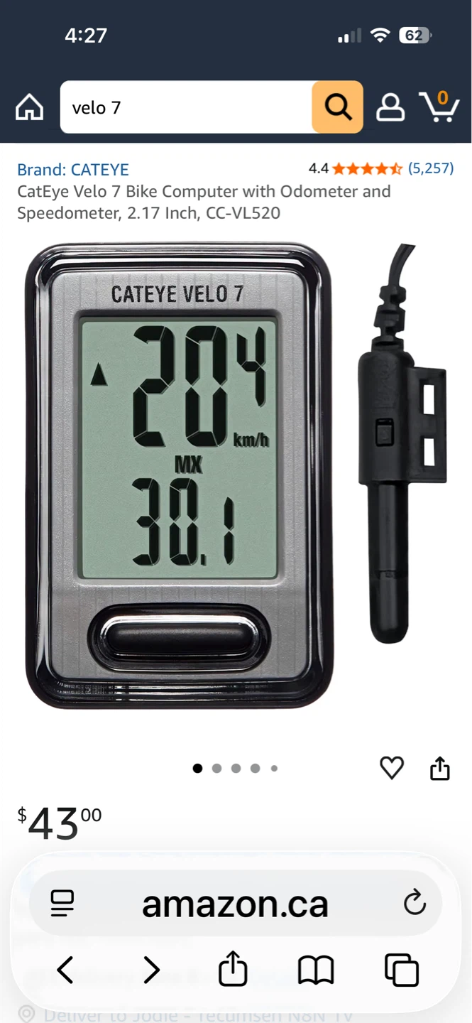 Cateye Velo 7 Bike Computer - photo 4