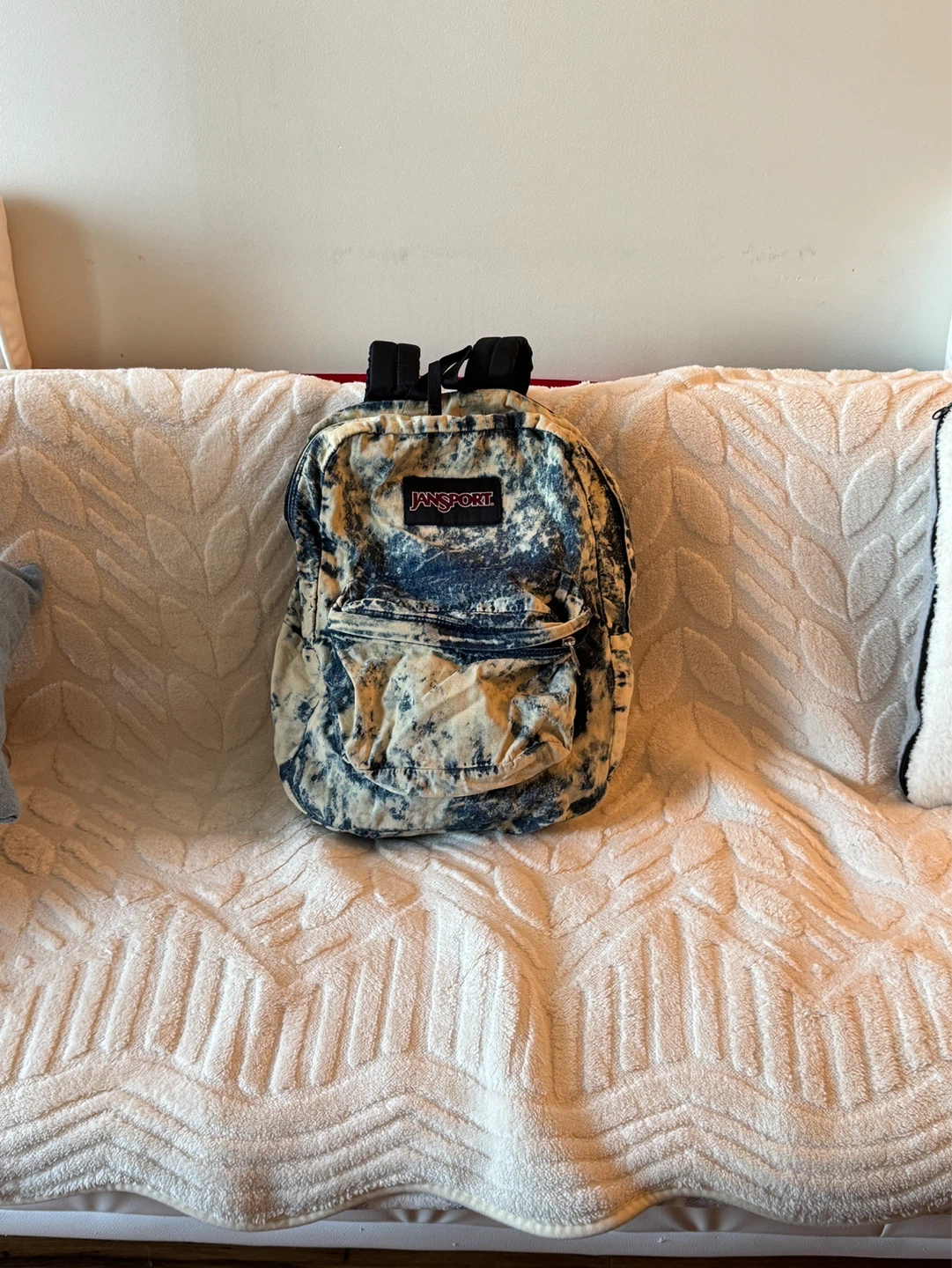 JanSport Backpack - Blue & White Tie-Dye