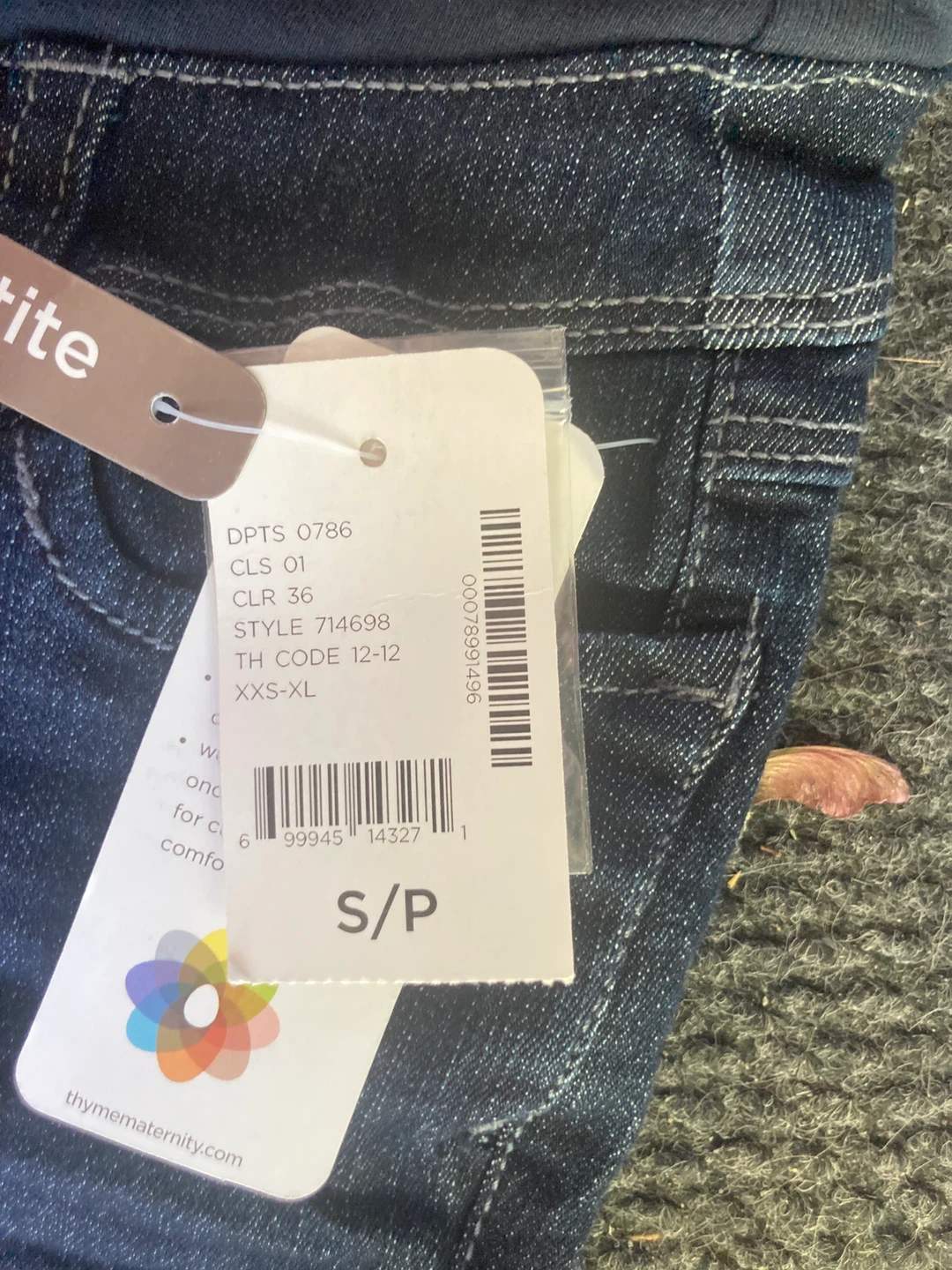 Thyme Maternity Petite Jeans Size S/P - photo 3