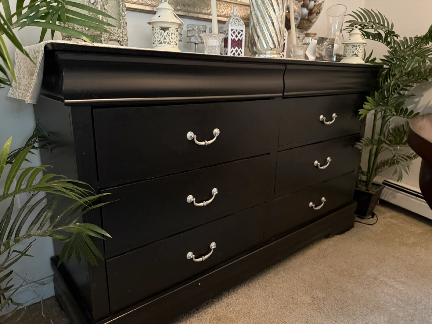 Black 6-Drawer Console/Dresser - photo 2