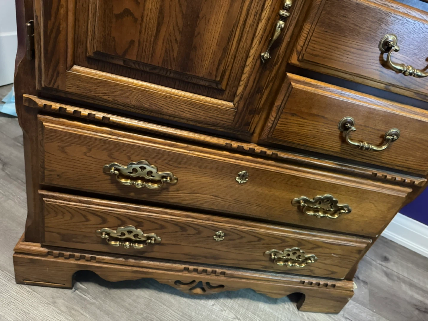 Oak Dresser with Drawers - photo 2