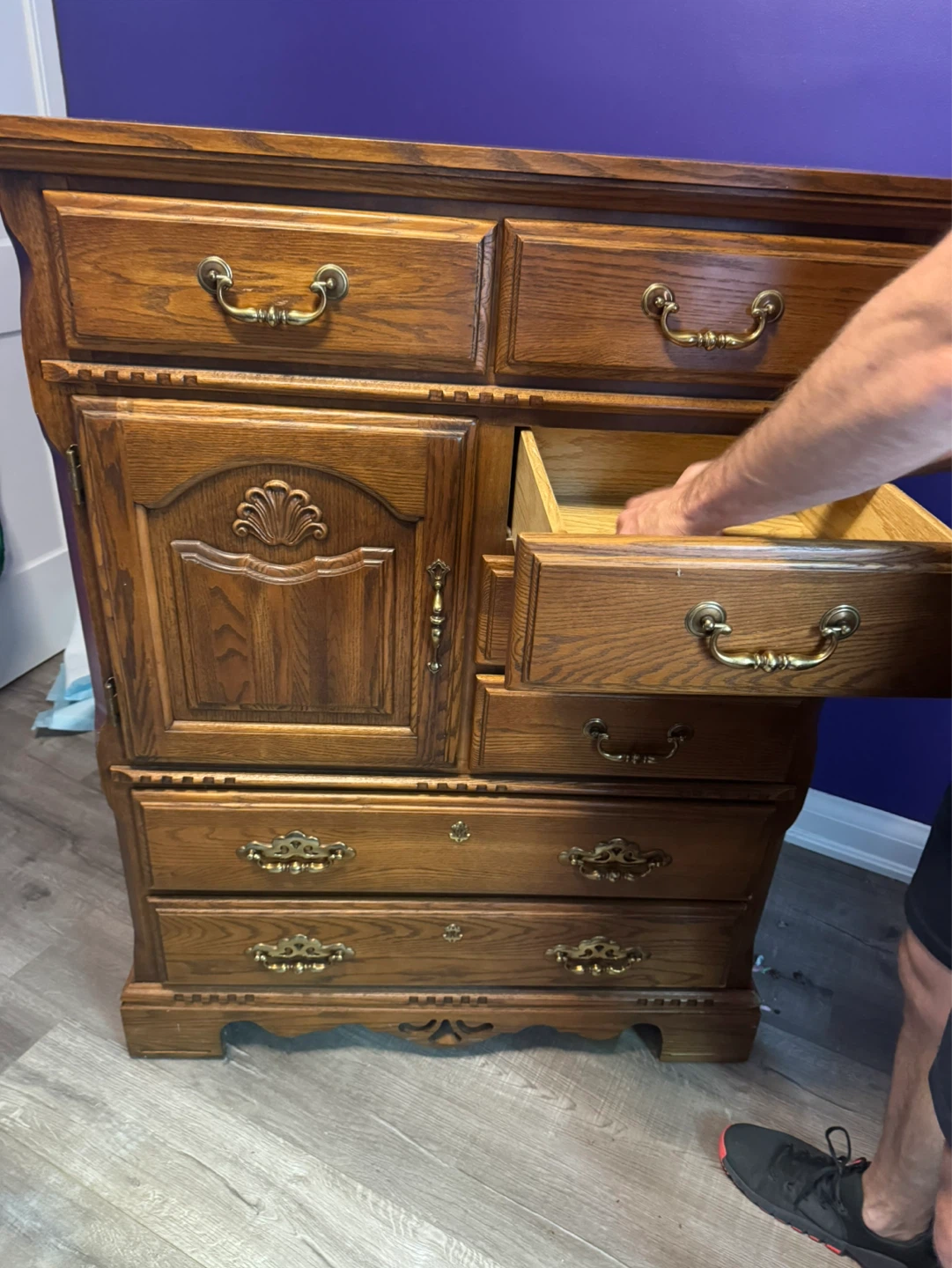 Oak Dresser with Drawers - photo 4
