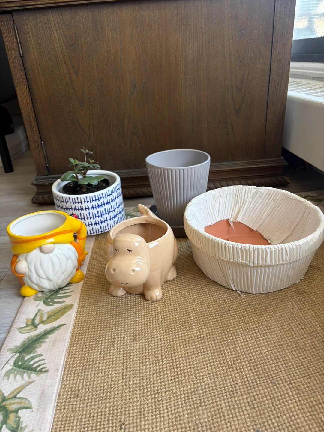 Ceramic Planters - Gnome, Dinosaur, Terracotta & Assorted